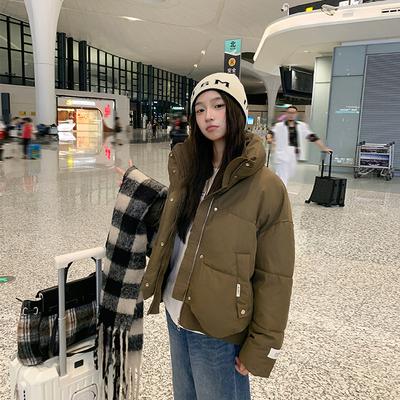 New Female Winter Short Cotton-padded Jacket Korean Version of Casual Loose Padded Cotton-padded Jacket Little Coat.