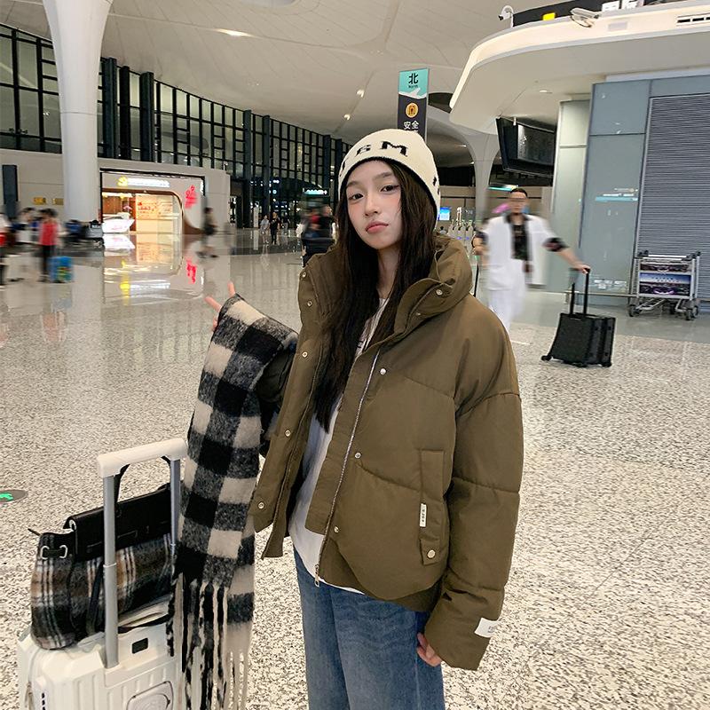 

New Female Winter Short Cotton-padded Jacket Korean Version of Casual Loose Padded Cotton-padded Jacket Little Coat. XL