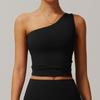 Cloud-Sensitive Waist-Tight Yoga Vest Quick-Drying Running Shockproof Sports One-Shoulder Intimates Workout Beauty Back Bra for Women