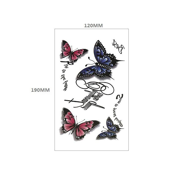 Waterproof Tattoo Sticker Girl Colored Rose Lotus Bohemian Brahma Totem Chest Back Cover Tattoo