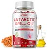 Antarktický krilový olej 1000 mg měkké tobolky – Obsahuje Omega-3 (EPA & DHA), Astaxanthin a fosfolipidy – Vhodné pro dospělé
