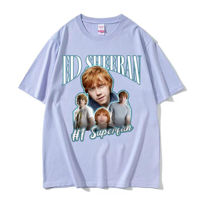 Funny Ed Sheeran Number One Superfan Meme T Shirt Unisex Fashion Retro Short Sleeve Tshirt Unisex Gothic Casual 100 Cotton Tshirt