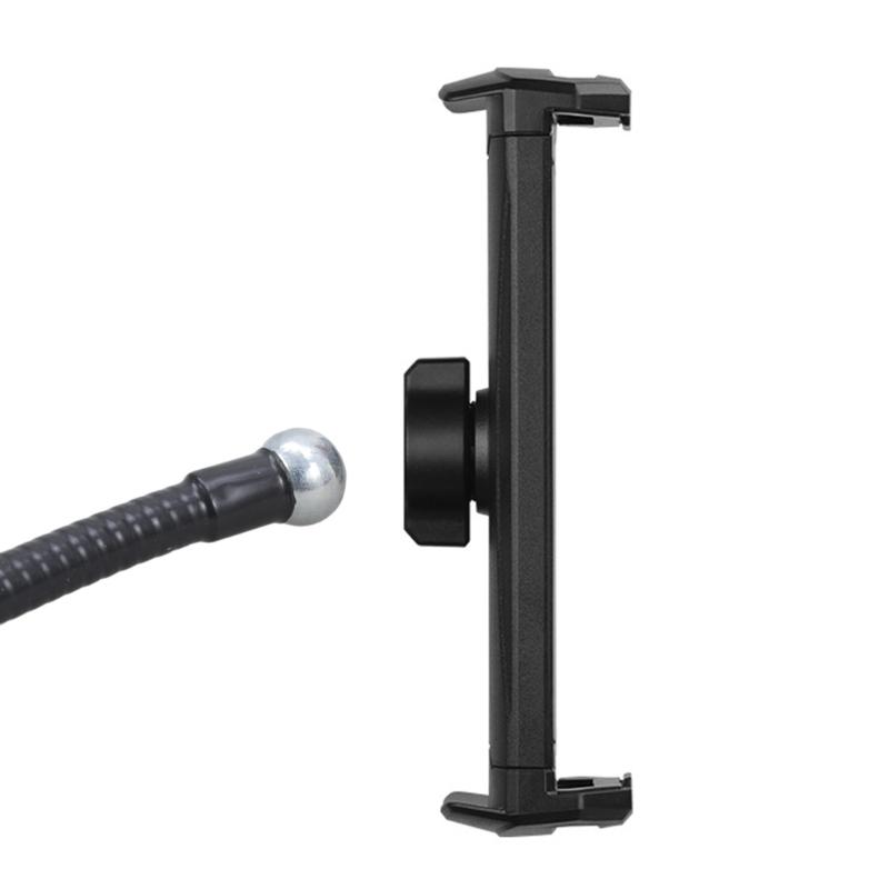 360 Rotating Adjustable Phone Tablets Holder Stand Clamp Mount For Desk Gym Live Streaming With Flexible Hose