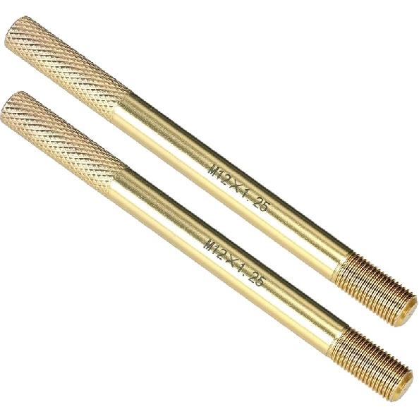 10PC Wheel Alignment Pin, Steel Alloy Wheel Hanger Alignment Pin Guide Tool, Wheel Lug Bolt Automotive Mechanic Tool M14x1.5/1.25, M12x1.5/1.25, M12×1.25