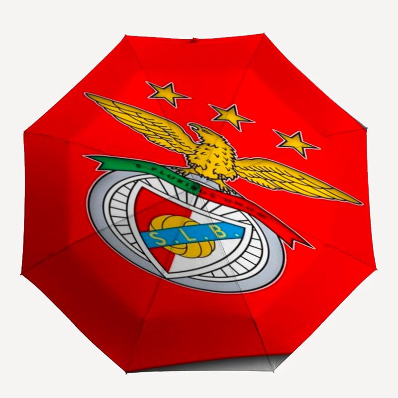 Benfica Theme Automatic Umbrella, Lightweight & Portable, 8 Rib, Perfect for Outdoor Travel, Birthdays, Christmas, Gifts.