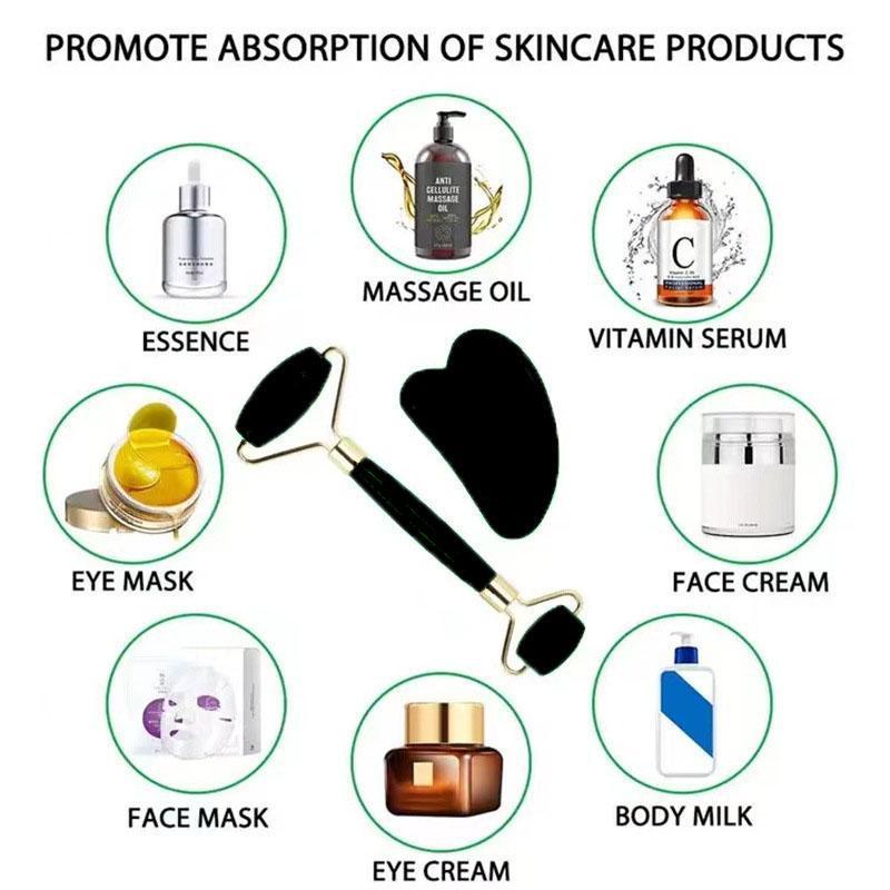 Eisgesichtsroller Gesichtseisroller Set Gesichtswalzen-Set Gua Sha Gesichtswerkzeug Set Massagegerät Rolle Lifting Konturierungswerkzeug