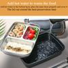 Lunch Box with Compartment Stainless Steel Liner Matching Spoon Chopsticks Thermally Insulated Portable Outdoor Bento Container