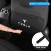 Auto Interior For Tesla Model 3 Y S X Cybertruck Coil Highland Car Seat Back Anti Kick Protectors Cover Mat Leather Seatback Pad
