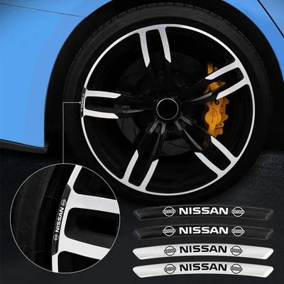 2025 For Nissan 4pcs Aluminum Car Badge Styling Wheel Hub Rims Decor Stickers For Nissan Nismo Juke Note Versa Almera X-Trail Xt