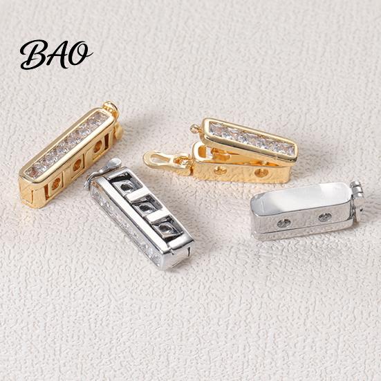 Metal Necklace Shortener for Thin Chains, Adjustable Chain Clip with Rhinestone, Golend Plated Connector Adjuster Clasp, Bracelet Jewelry Making