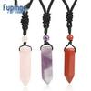 Natural Crystal Seven Chakra Colors Pendulum Pendant for Jewelry, Yoga, Handbags, Clothing, and Decor