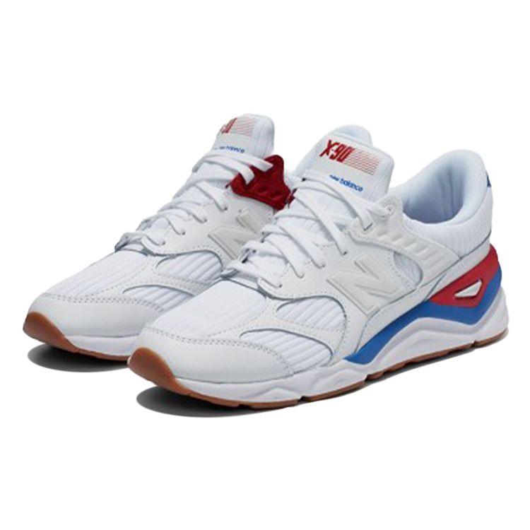New Balance X-90 White Blue Red Unisex MSX90RWB