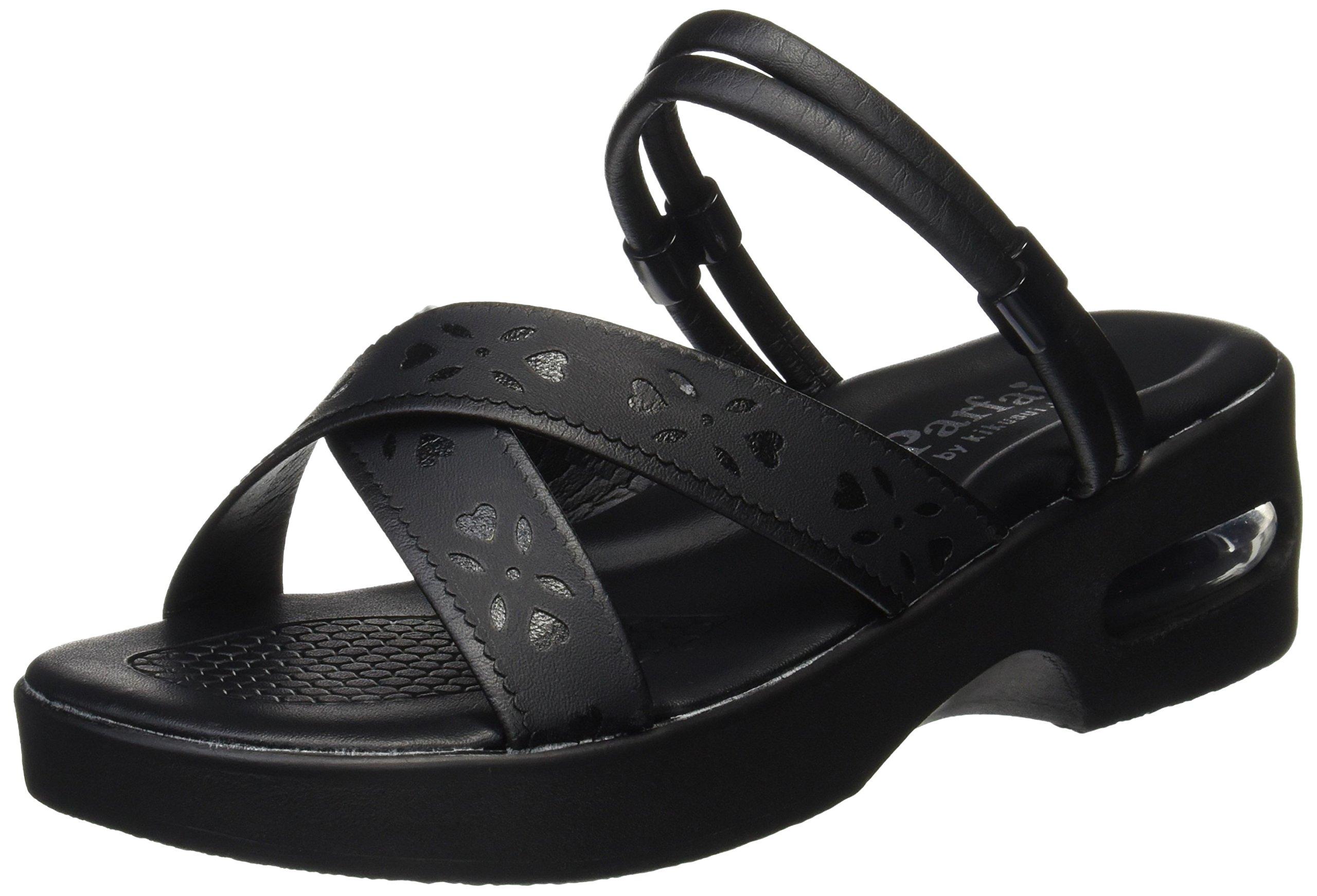 

wedge beautiful nurse office M [Parfait] 5.5cm heel, legs, sandals, sandals, 16132, black, чёрный