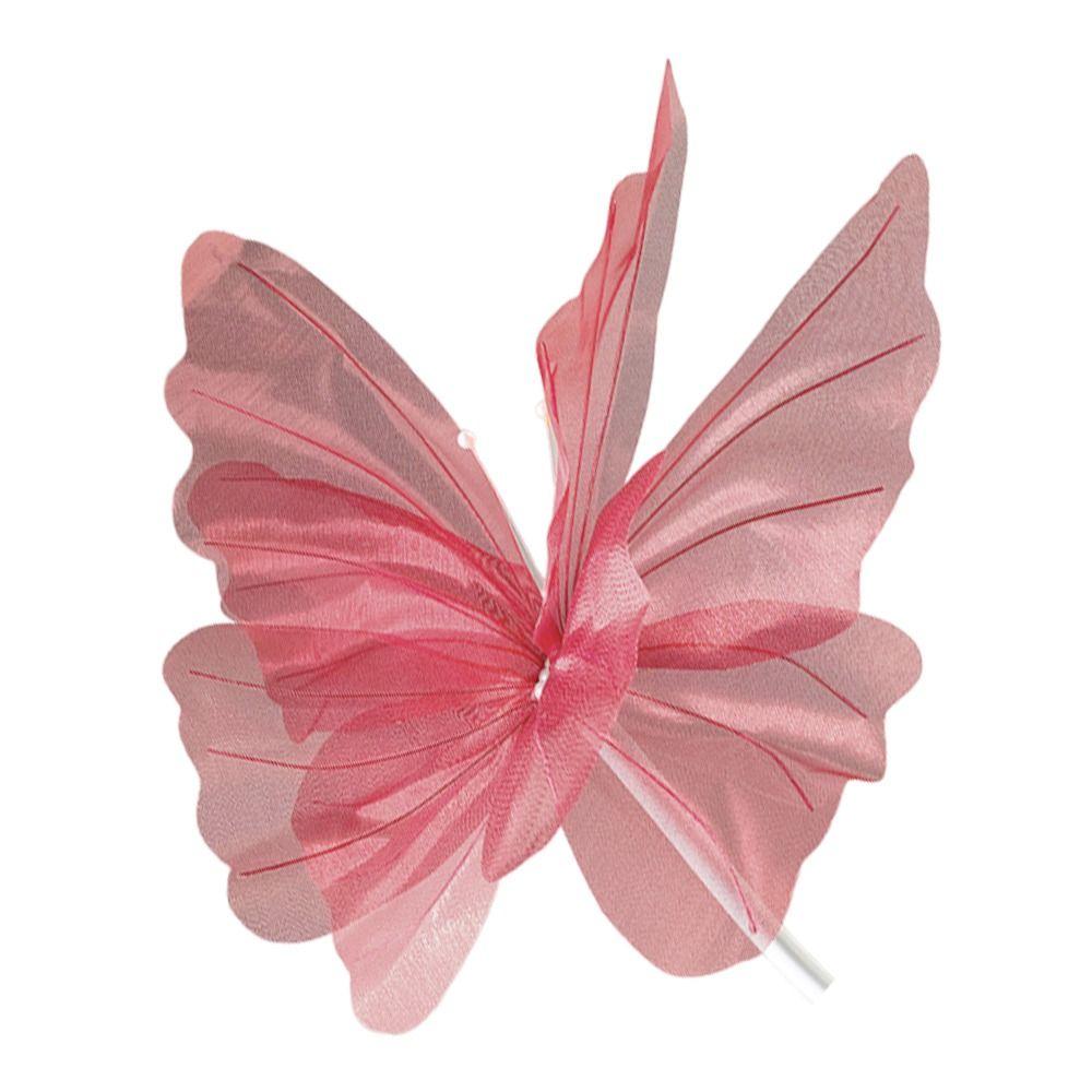 Big Size 3D Butterfly Decoration 50cm Large Hollow Design Gauze Butterfly Three Dimensional Romantic Style Hanging Butterfly