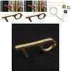 Safety And Health Focused Contactless Handle Key Opener In Golden Alloy