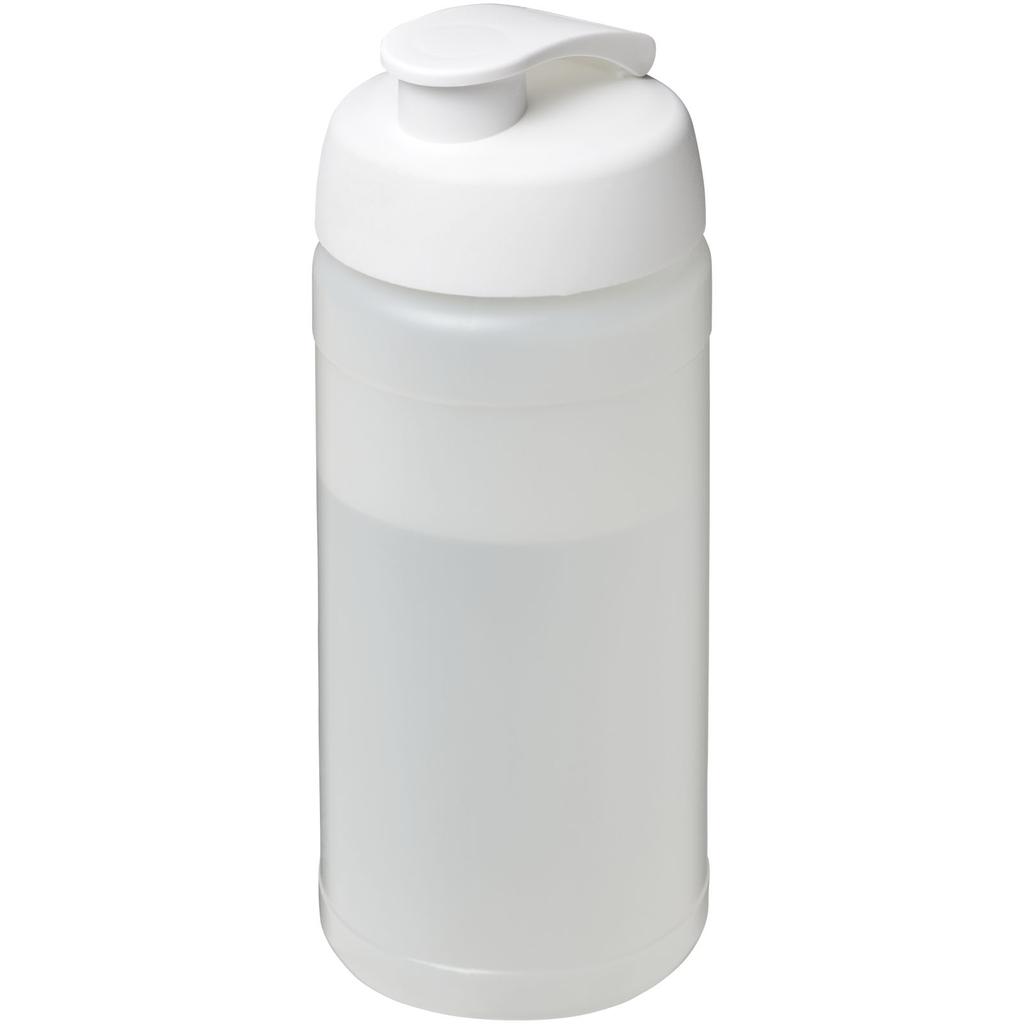 Sports bottle with flip lid, 500 ml Baseline™ "Plus" Transparent