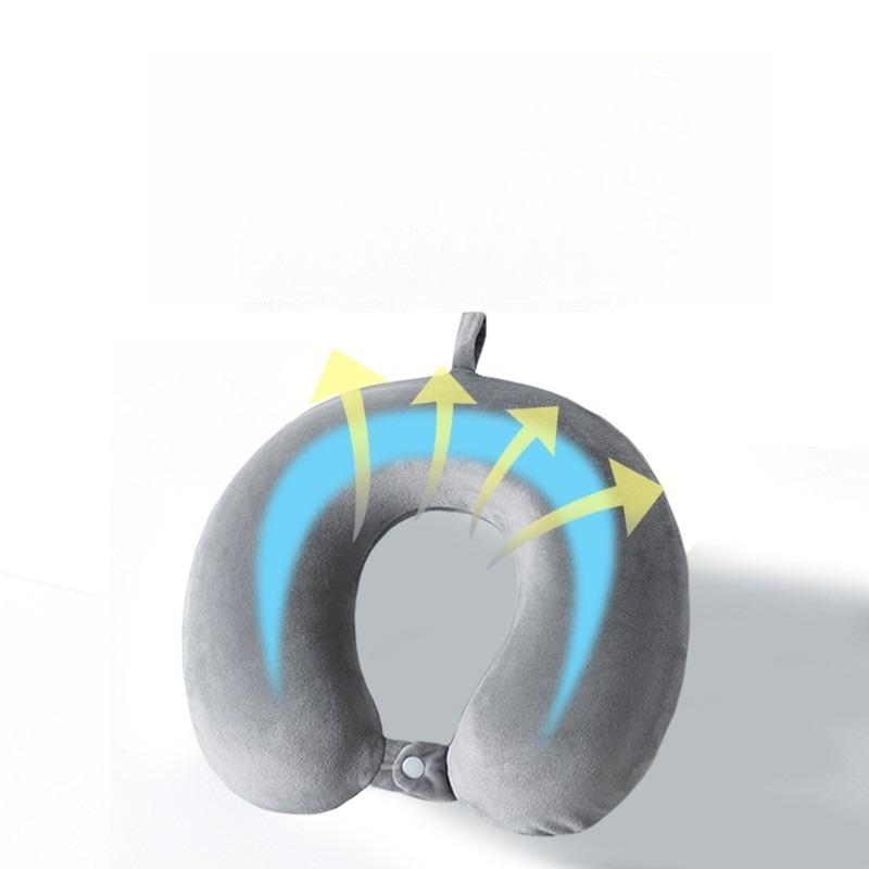 High Density Slow Rebound Memory Cotton Neck Pillow Portable Household Travel U-shaped Pillows 360 ° Surround Support Pads The Jacket Can Be Washed