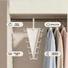 V Shaped Space Saving Hanger 12 Hooks Clothes Organizer Vertical Closet Storage Rack For Bedroom Wardrobe Hat Belt Scarf