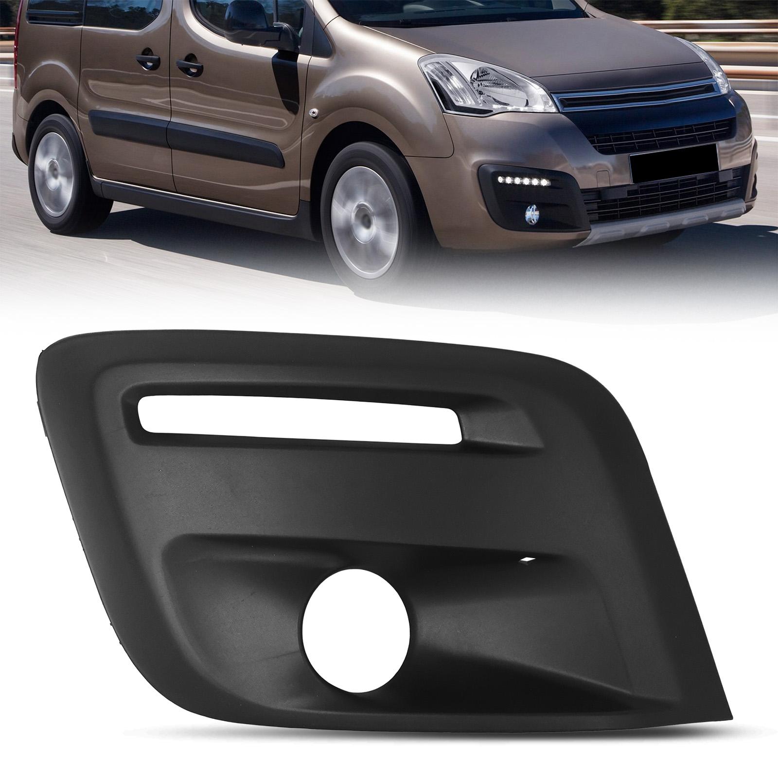 

Front Bumper Fog Light Frame Cover Grill For CitroëN Berlingo Peugeot Partner 2015 2016 2017 2018 Car Fog Lamp Grille 16800256XT only right side