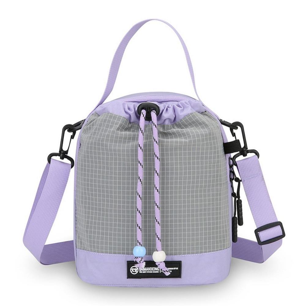 Large Capacity Women Crossbody Bag Lightweight Chest Bag Mini Water Bottle Bag Hiking серый