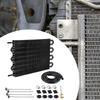 Metal Oil Cooling Kit Universal Transmission Cooler Accessory for Automotive Engine Protection