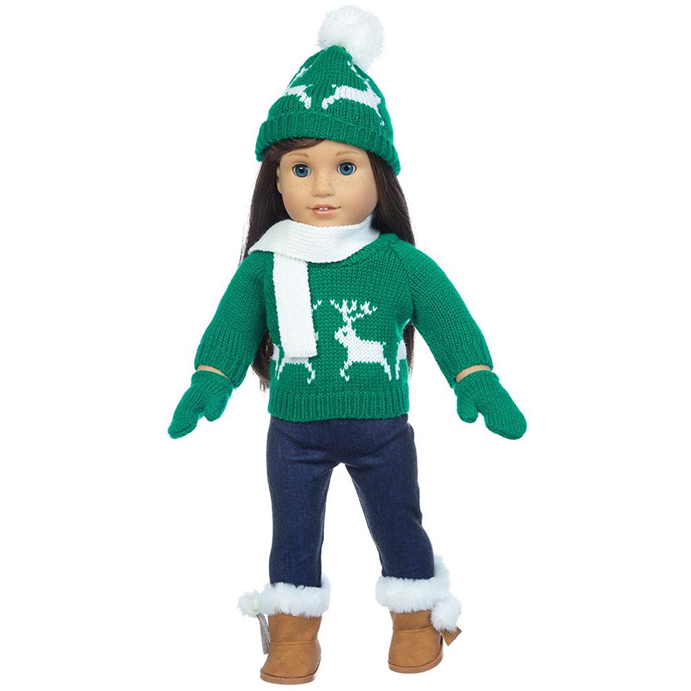 

Кукольная одежда Кукольная зимняя теплая одежда Аксессуары Свитер Брюки Шарф Перчатки