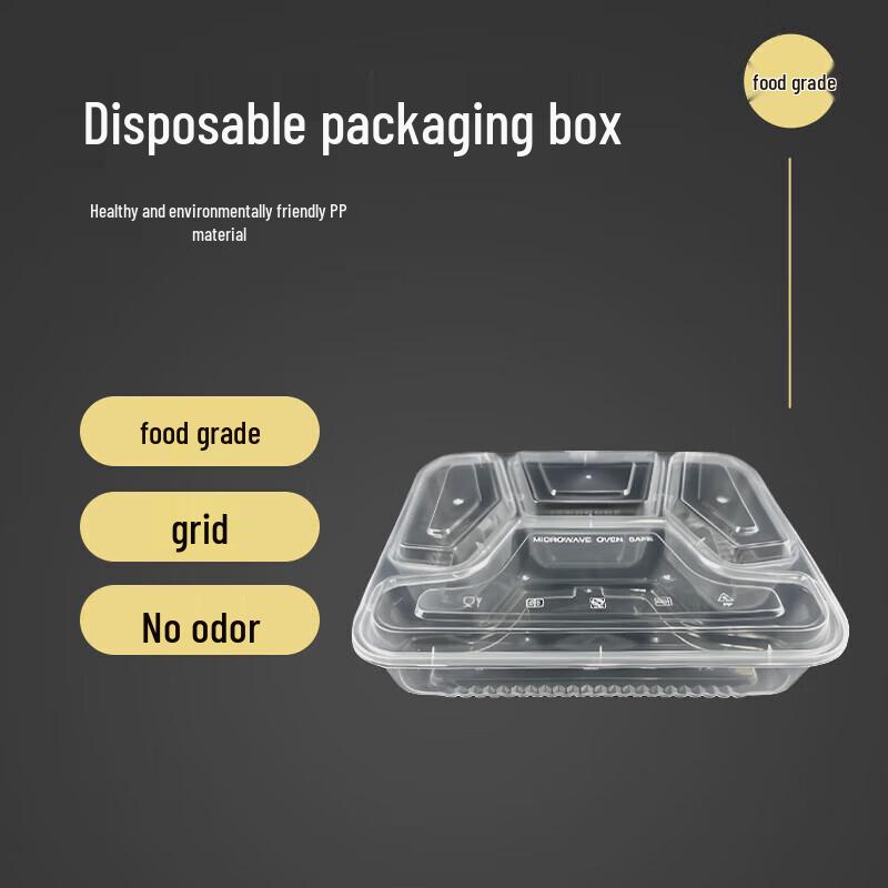 Four-Compartment Takeaway Meal Box