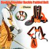 Strimmer Padded Belt for Brush Cutter Trimmer Garden Pruner Comfortable Labor Saving W Shape Double Shoulder Harness Strap