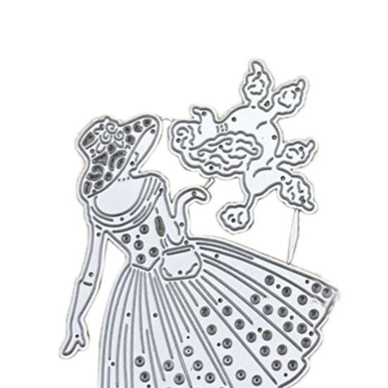 1 sada vyřezávacích forem Lady Dog DIY Scrapbook Emboss Paper Cards Album Art Stencil Form