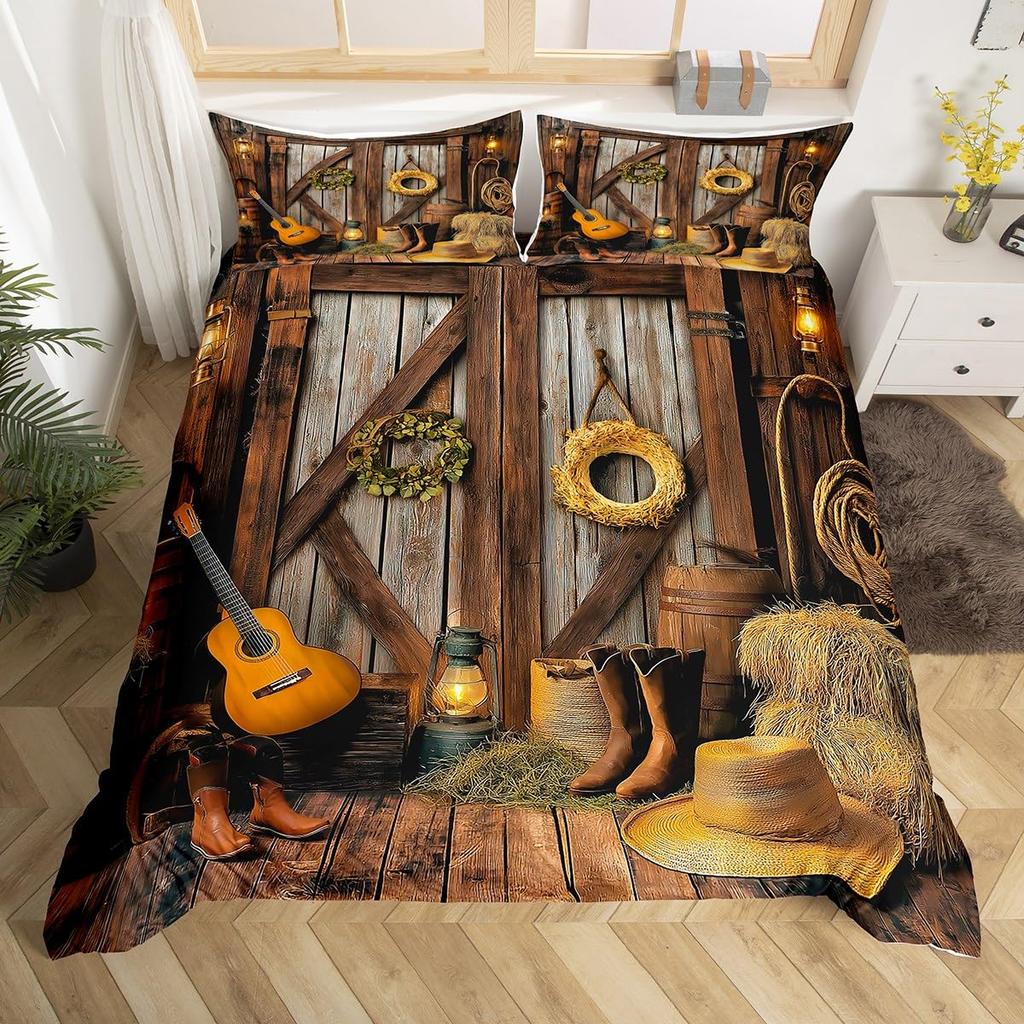 Door Duvet Cover Sets For Kids Adults Queen King Twin Size Lightweight Down Room Decor 2 Pillowcases 1 Comforter Cover No Quilt