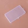17.4cm Rectangular Transparent Plastic Storage Box with Lid for Cosmetics, Mobile Phones, and Hardware Accessories.