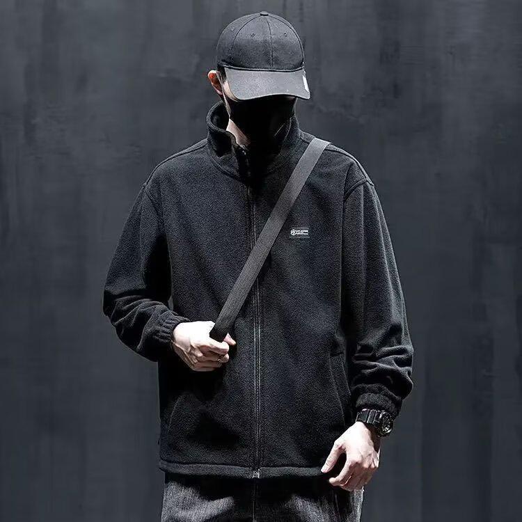 Men's Trendy Lambswool Cotton Jacket - American Casual Autumn/Winter 2024 Retro Outerwear