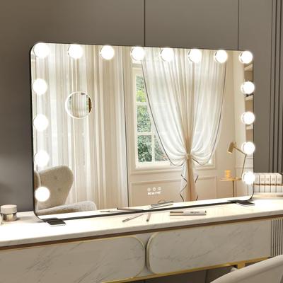 BEAUTME Machiaj Actriță Hollywood Masă de Toaletă Lumină 3 Culori Ajustabilă Include 16 LED Mărire 10x Pentru Montare Oglindă, Oglindă, Oglindă, Oglindă, Moduri,