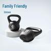 Black Kettlebell for Men & Women Home Fitness - Strength Training Equipment