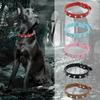 Punk Spiked Dog Collar Leather Adjustable Spiked Studded Rivet Dog Collars Durable Pet Accessories for Small/Medium/Larges Dogs