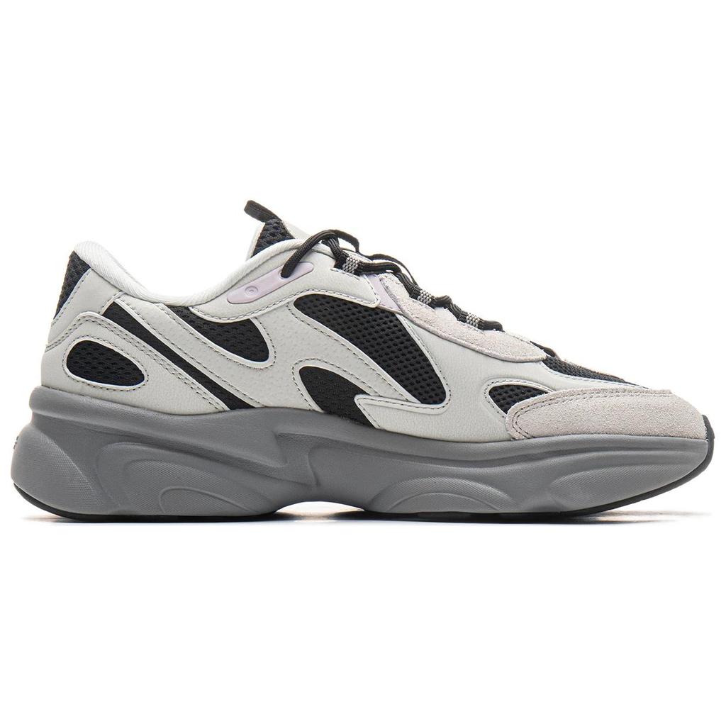 Li Ning Nai Ye 2.0 Comfortable Versatile Non-Slip Wear-Resistant Low-Top Casual Shoes Women Sneaker Beige Black AGCU376-3