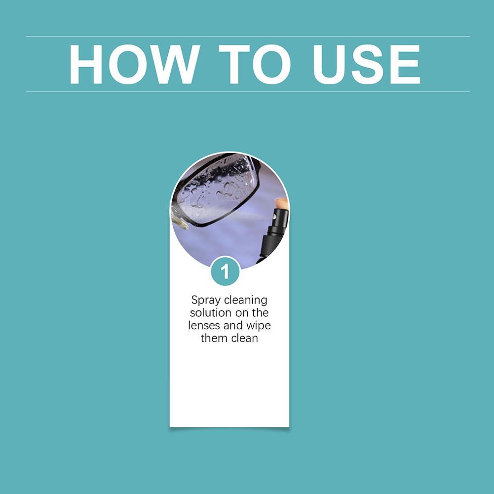 Professional 100ml Lens Scratch Removal Spray Eyeglass Len Cleaner Eyeglasses Screen Camera Cleaning Spray Anti Fog Glass Agent