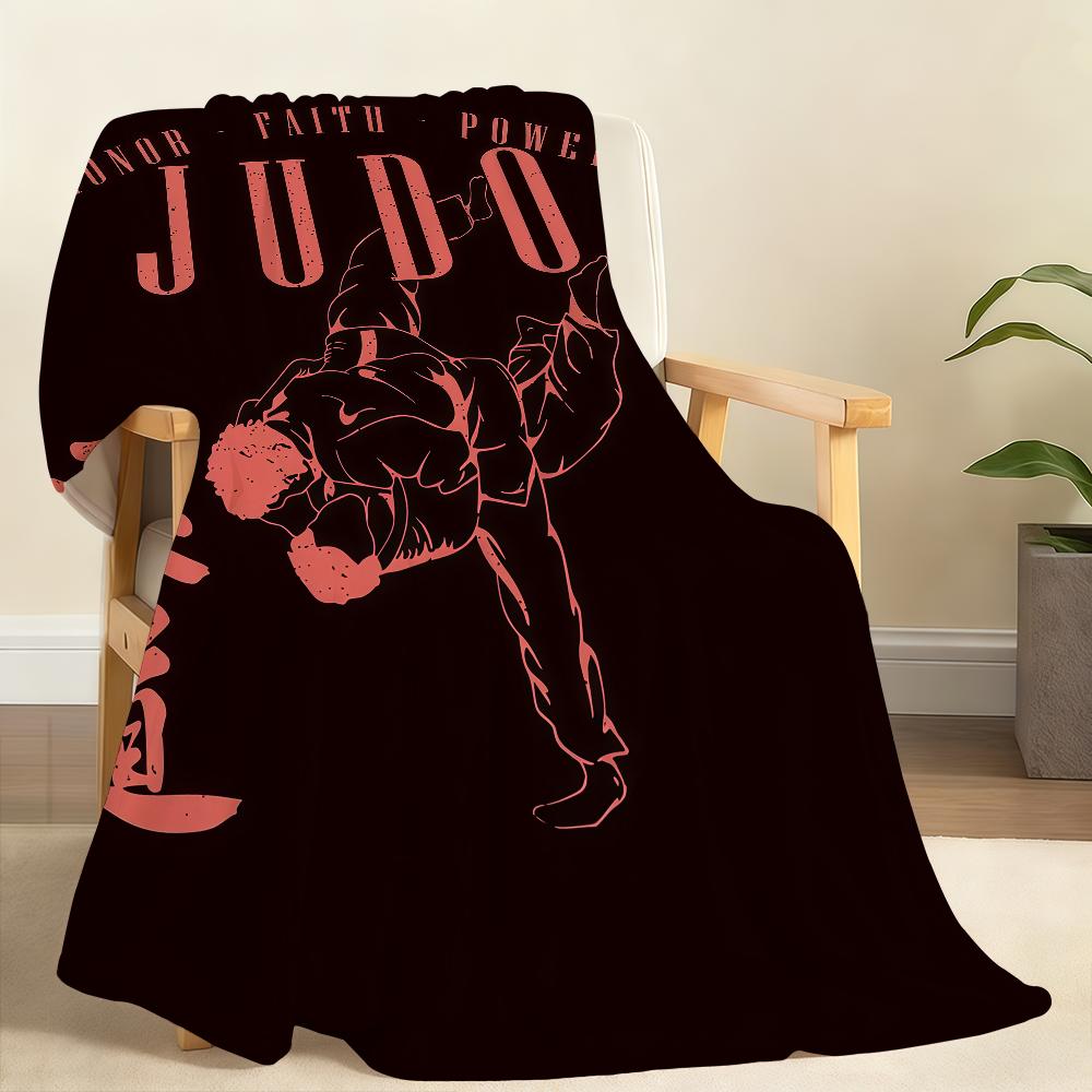 Sports Judo Martial Arts Blanket Soft Throw Blanket for Home Bedroom Bed Sofa Picnic Travel Office Rest Cover Blanket Gift