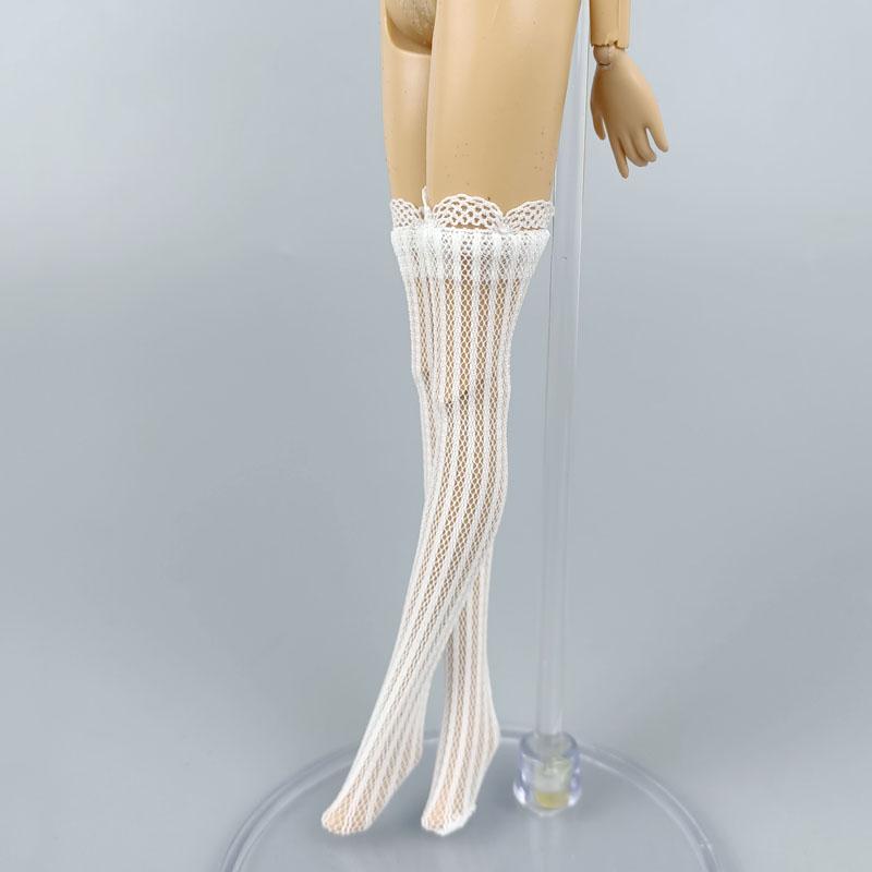1pair Lace Socks For Blythe Doll Middle Tube Socks for Blythe High Thigh Over the Knee Stocking For Blythe Dolls Accessories Kids