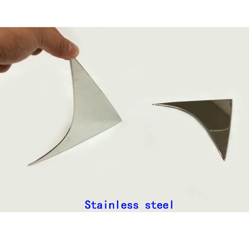 For Hyundai Tucson 2015 2016 2017 2018 Car Body Styling Cover Tail Rear Spoiler Side Triangle Molding Window Bezel Trim 2PCs