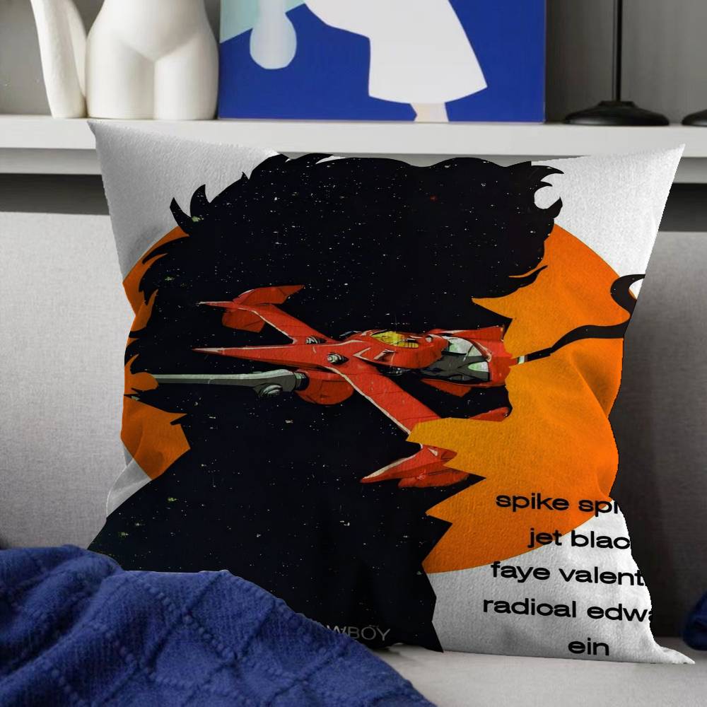 

C-Cowboy B-Bebop pillow cover sofa cushion cover home room decoration children gift 12x12Inch
