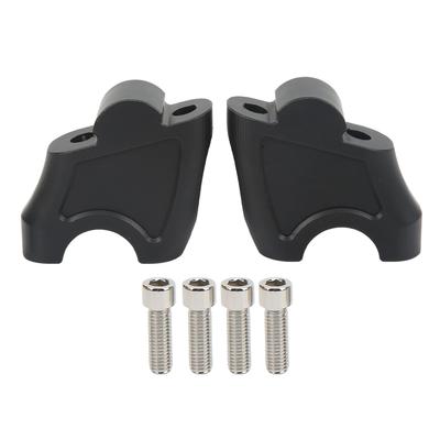 2PCS Handlebar Riser CNC Aluminum Alloy Replacement for Benelli TRK502X 502C TNT250 TNT300 Black