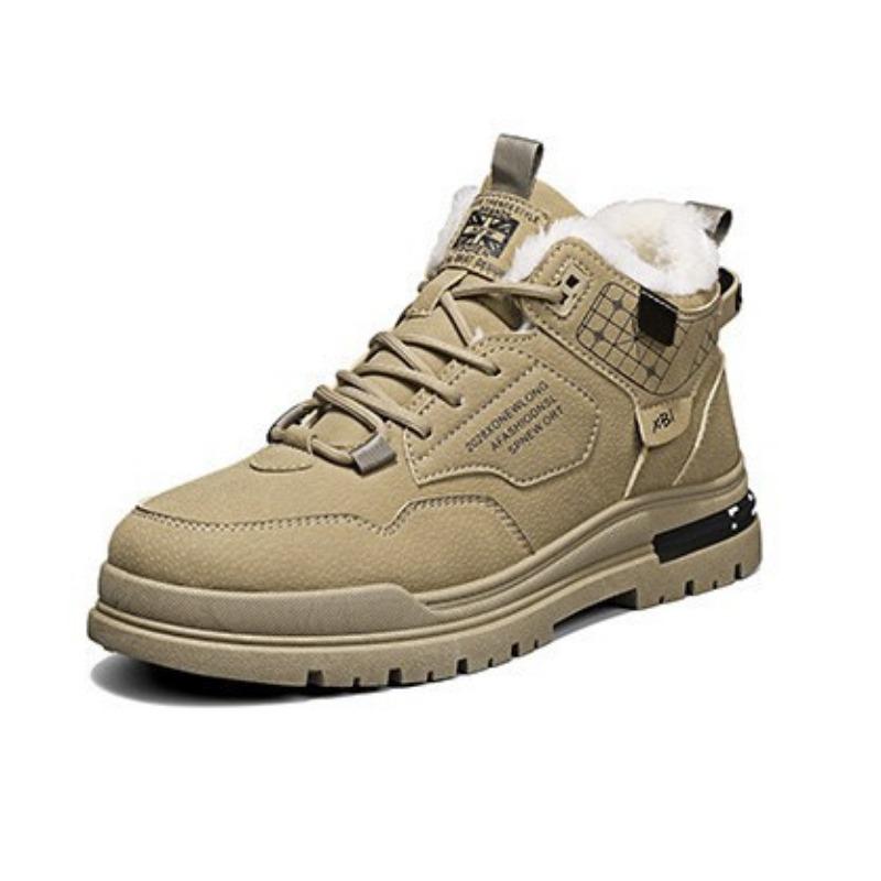 Autumn and winter new fleece thickened casual versatile tooling shoes fashion trend Martin boots warm snow boots