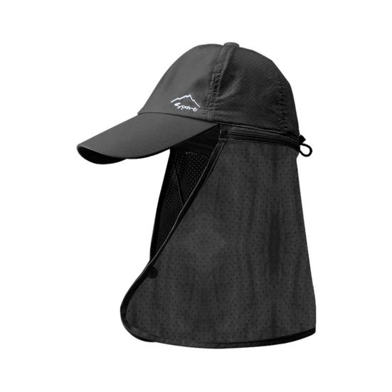 Cappello da Pesca con Design a Scialle Tesa Larga Protezione Solare Cappellino da Baseball Circonferenza Testa Regolabile Cappello da Sole da Trekking Outdoor