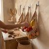 Cotton Rope Fruit Storage Basket Hand Woven Vegetable Storage Basket  Home Storage