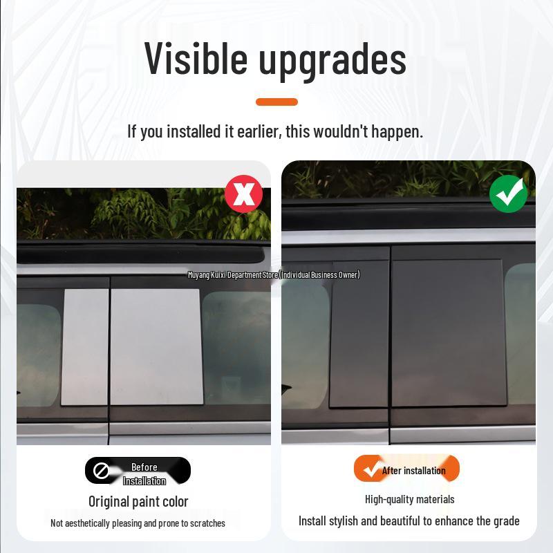 2025 Land Rover Defender 110/130 C-Säule Hintere Seitenfenster Verkleidungsschutz Panel Zubehör