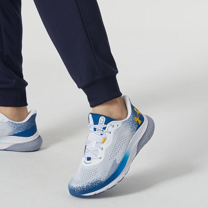 Under Armour Gradient Reflective Sports Knit Hoodie With Brand Logo Print And Breathable Casual Knit Sports Pants Set 22600303-408+23600704-409