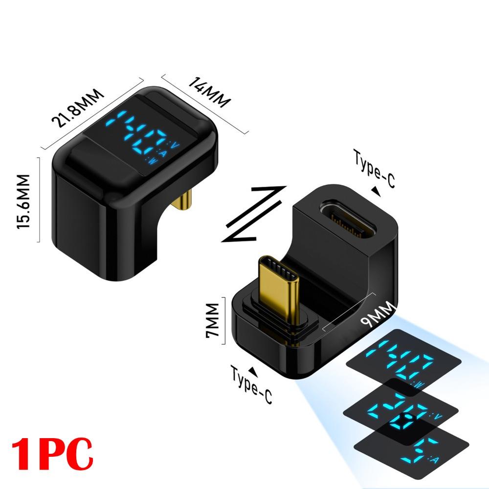 1PC PD 140W Power Meter Tester 8K 60HZ USB C Extension Connector USB 4 Type-C Adapter  Laptop