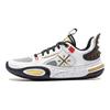 Li Ning Kids All City 11 Antiderrapante Absorvente de Choque Resistente ao Desgaste Resiliente Cano Baixo Tênis de Basquete Masculino Tênis de Basquete Branco Dourado YKBU138-13