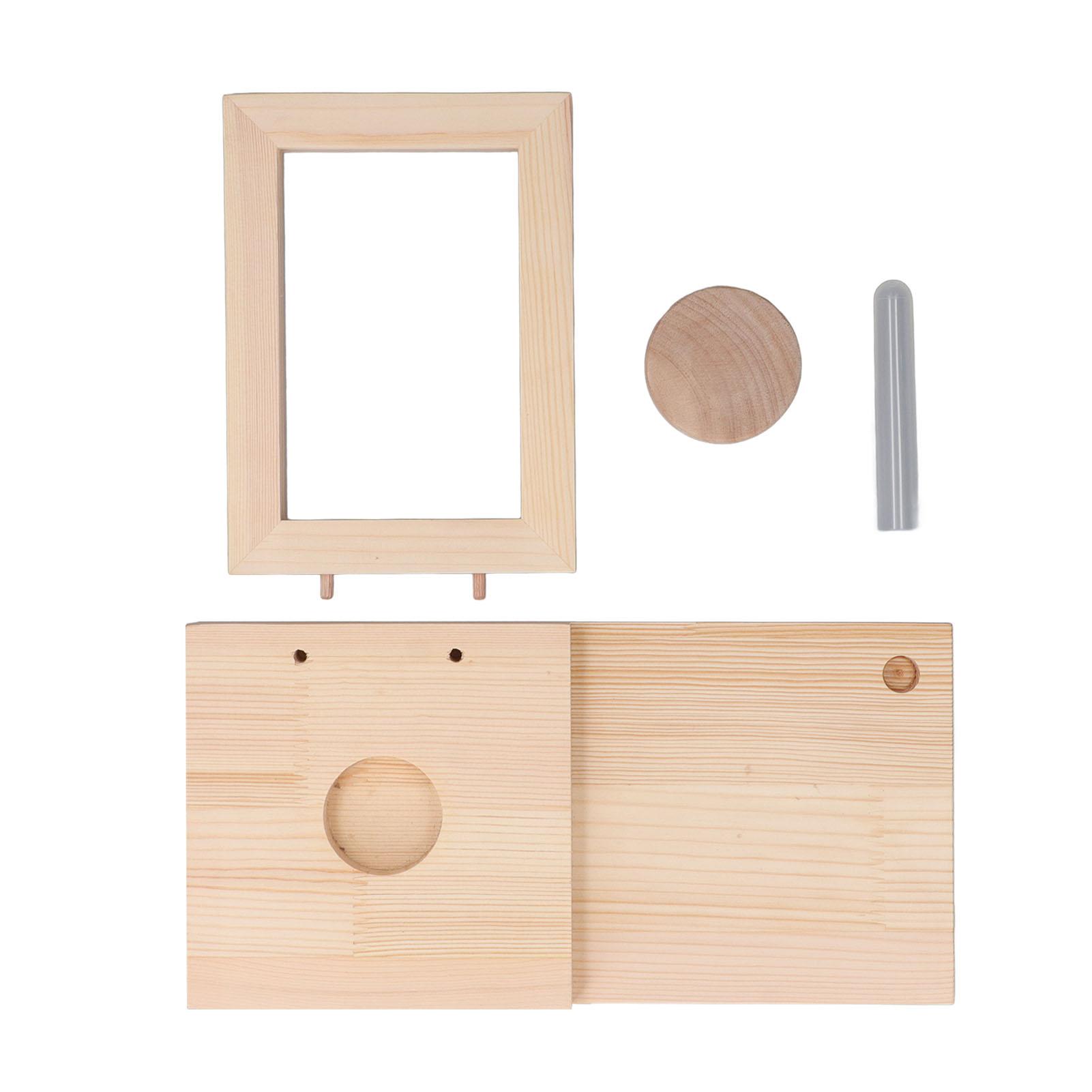 

Мемориальная фоторамка для домашних животных Деревянная настольная фоторамка Стабильная ручная работа Фоторамка для собаки и кошки для стола Log Color